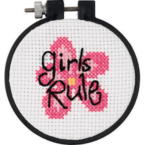 Girls Rule Cross Stitch Kit
