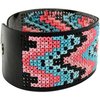 Vegan Faux Leather Bracelet Punched For Cross Stitch