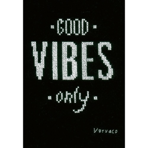 Good Vibes Only counted cross stitch kit