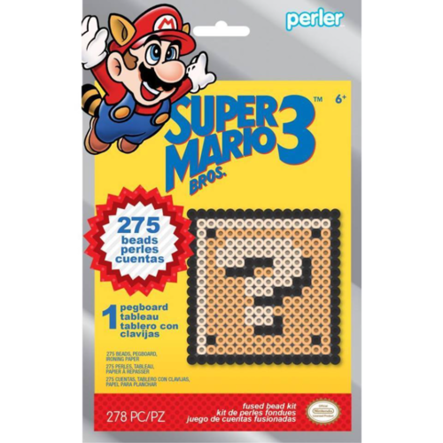 Super Mario Bros. 3 Coin Box Perler Fused Bead Trial Kit