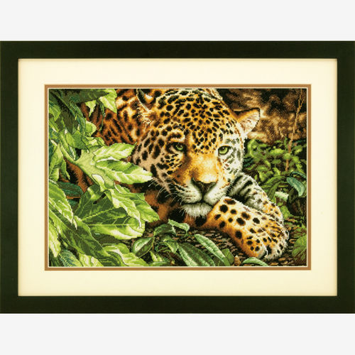 Leopard in Repose Counted Cross Stitch