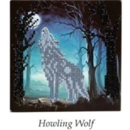 Crystal Art Howling Wolves