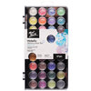 Mont Marte Signature Paint Set - Metallic Watercolour Cake 37pc