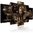 diamond embroidery lion,elephant,diamond painting 5 pcs full diamond mosaic
